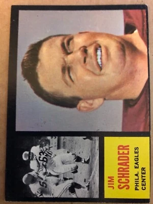 1962 Topps Football #121 Jim Schrader  (SP) NM+ - Image 1 of 2