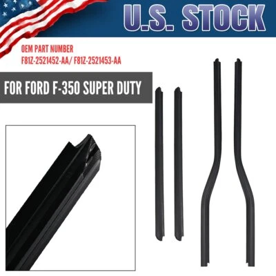 Fit For Ford F250 F350 F450 Seal Strip Car Door Windows Weather Weatherstrip Foto 1 de 4