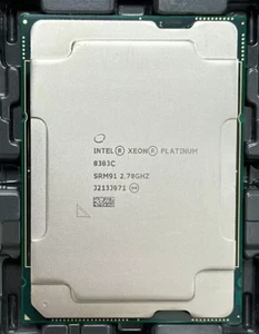 Processeur processeur Intel Platinum 8383C SRM91 40 cœurs 80 threads 2,7 G LGA4189 - Photo 1/1