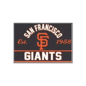 TWO (2) SAN FRANCISCO GIANTS, 2.5" X 3.5" METAL MAGNETS FROM WINCRAFT - Picture 1 of 2