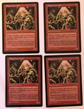 Mogg Conscripts X4 LP Tempest MTG Wizards of the Coast Magic the Gathering