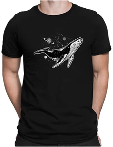 Whale Galaxy | Herren Fun T-Shirt S bis 4XL Blauwal Wal Beluga Buckelwal Finnwal - Picture 1 of 14