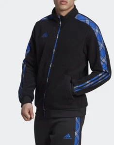 adidas Mens Jacket Medium Black Fleece Tiro Winterized Track Top HN5500 - Picture 1 of 7