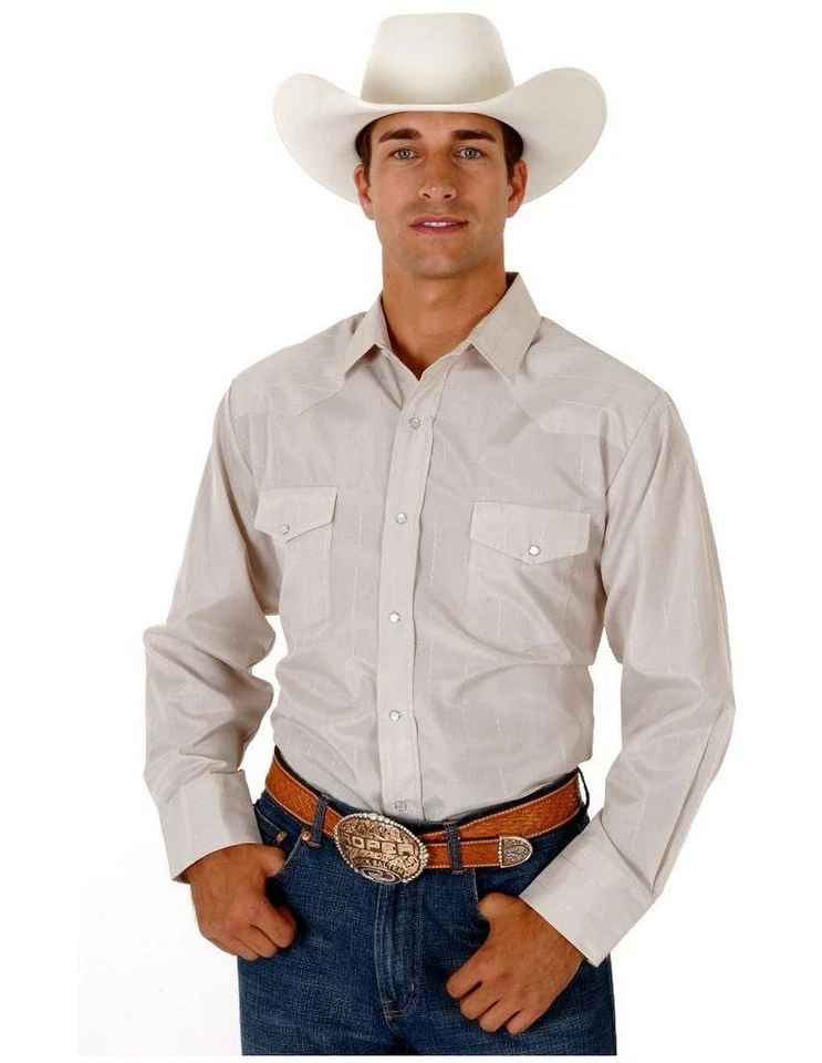 Roper Western Shirt Mens L/S Snap Print Brown 01-001-0145-0938 TA - Изображение 1 из 1