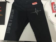 LEGGIGNS FITNESS BLACK DONNA taglia M Sport e tempo libero 