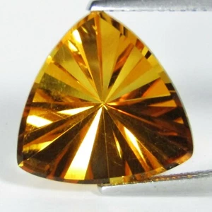 6.12Cts Natural Amazing Sparkling Citrine 14mm Trillion Cut Loose Gem REF VDO - Picture 1 of 4