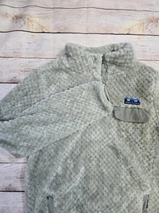 Simply Southern Simply Soft Sherpa Pullover Grayish Green Size Small Soft EUC - Picture 1 of 10