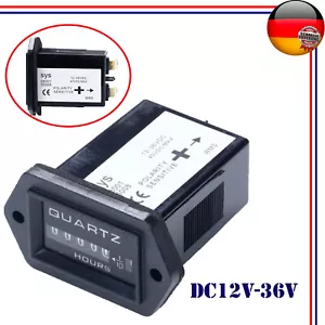 Digitaler Betriebsstundenzähler, Stundenzähler, Zeitzähler, 12V-36V DC, Traktor, - Bild 1 von 12