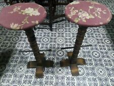 2 old charm tall Vintage Pub High Bar Stools used furniture seat chairs