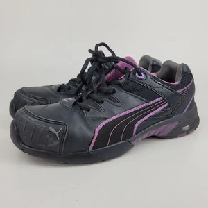 Puma Safety Steel Toe Work Shoes Women’s Size 7.5 Pink Black ASTM F2413-11 - Picture 1 of 12