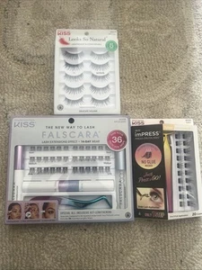 Kiss Falscara Starter Kit Deluxe Wimpernverlängerungsset Bundle verschiedene Wimpern Neu in OVP - Bild 1 von 1