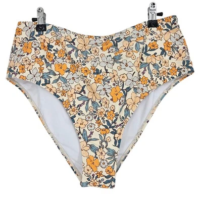 Cupshe Bikini Parte Inferior Ditsy Boho Floral Cintura Alta Clásico Traje de Baño Nuevo sin Etiquetas XL Foto 1 de 4