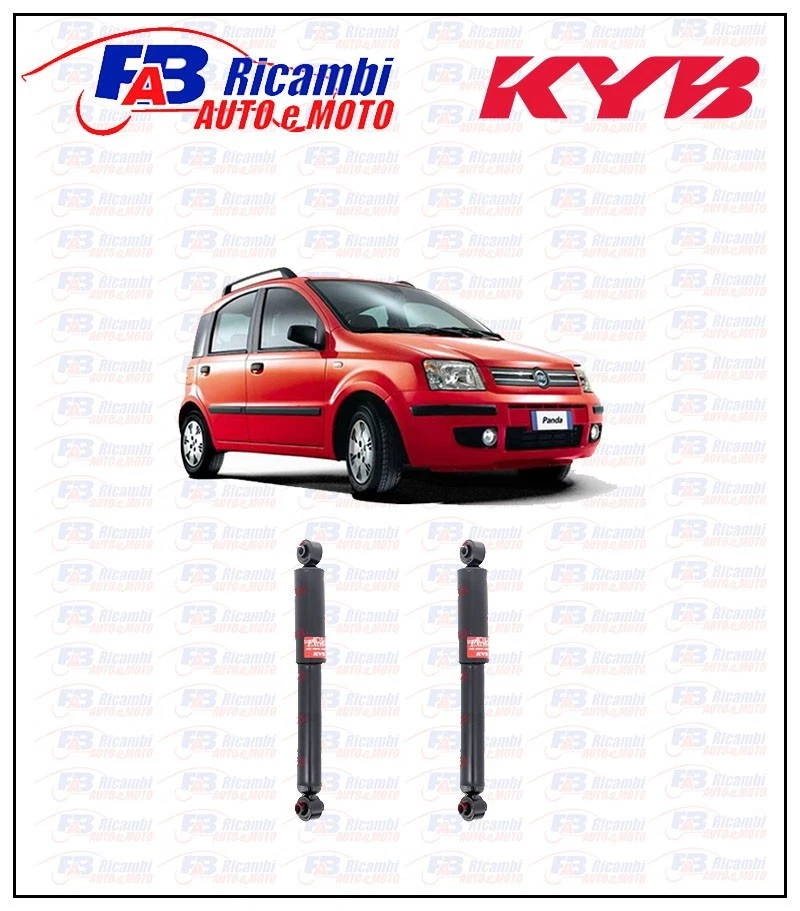 KIT 2 AMMORTIZZATORI POSTERIORI KYB FIAT PANDA 169 dal 2003 - Immagine 1 di 1