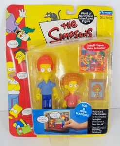 Playmates World of Springfield Simpsons Figur - Rod & Todd Flanders - MOC Neu - Bild 1 von 5