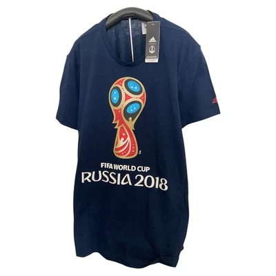 Adidas World Cup Soccer 2018 Russia Emblem Tee  Men's Size XL Brand New  MNWT - Image 1 of 4