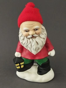 Swedish Norwegian Elf Gnome Santa with Lantern - Nordic Nisse Tomte Ornament - Picture 1 of 4