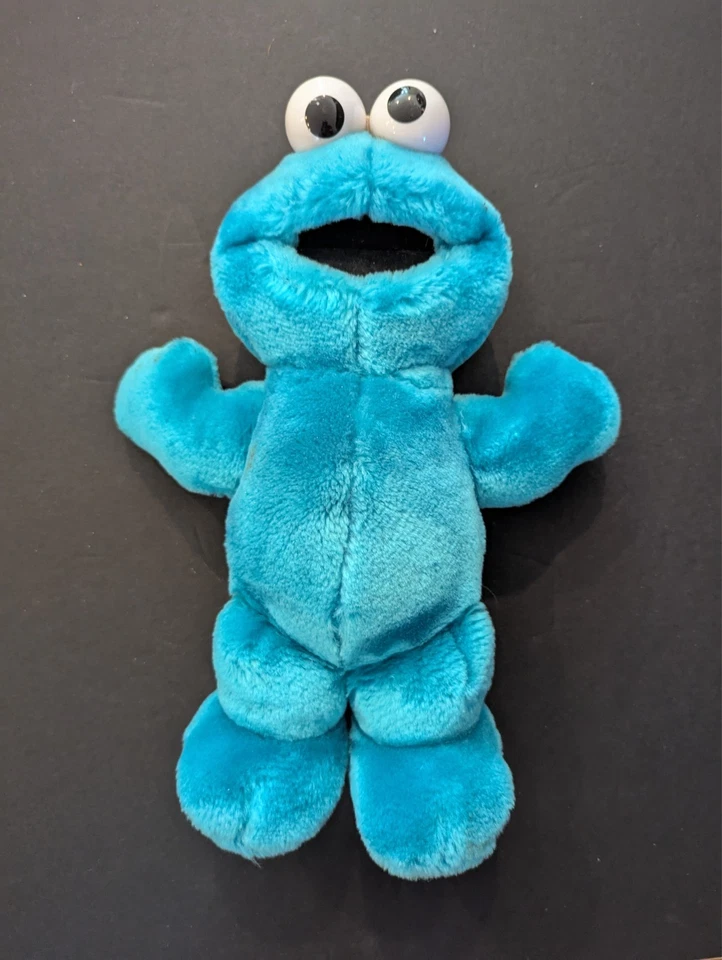 Peluche de colección 1997 Tyco Sesame Street Tickle Me Cookie Monster PROBADO FUNCIONA Foto 1 de 4