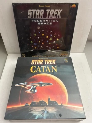 Star Trek Catan и Federation Space Expansion СОВЕРШЕННО НОВЫЙ ЗАПЕЧАТАННЫЙ Клаус Тойбер - Изображение 1 из 4