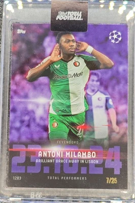 2024-25 Topps Total Football Total Performers Antoni Milambo 7/25 - Imagen 1 de 2