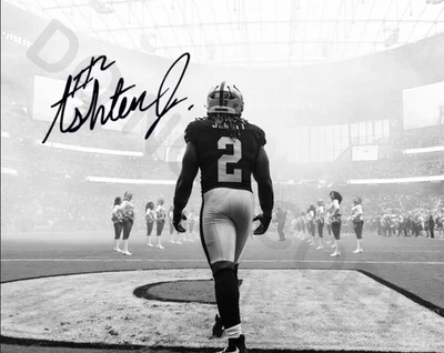 Autógrafo Ashton Jeanty autografado foto 8x10 assinado Las Vegas Raiders reimpressão - Imagem 1 de 2