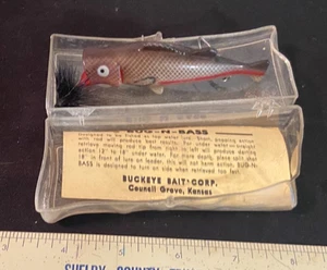 Vintage Buckeye Bait Bug N Bass NEW IN BOX W/PAPERWORK NEVER USED - Picture 1 of 8