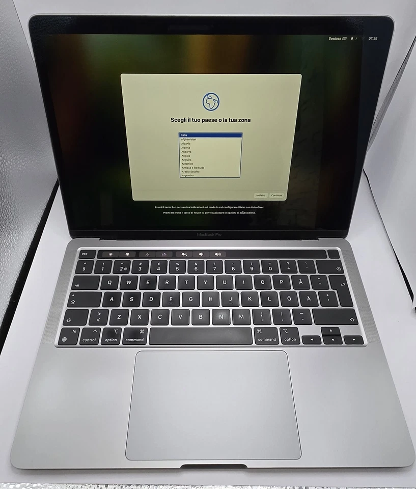 MACBOOK PRO 13 2020 M1 8 Gb/256 Gb  PERFETTO , BATTERIA ORIGINALE PERFETTA - Immagine 1 di 4