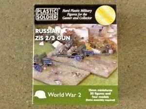 Plastic Soldier 15 mm WW 2 Soviet / Russian ZiS 2/3 Gun X 4 w/ Crew Kit 1519 NIB - Picture 1 of 2