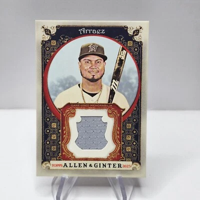 2023 Topps Allen & Ginter - Luis Arraez - #AGRB-LA Full Size Relic MARLINS - Image 1 of 2