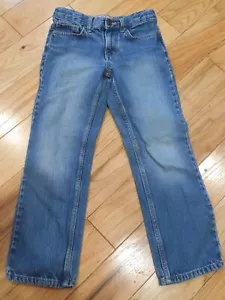 Boy's CAT AND JACK Relaxed Straight Leg Blue Jeans Adjustable Waist, Size 8 - Picture 1 of 7
