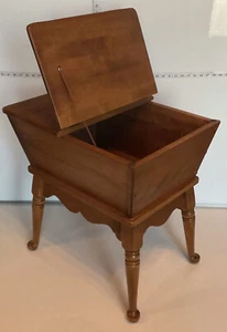 Ethan Allen Dough Box Heirloom Vintage Rack Accent Side End Table - Picture 1 of 8