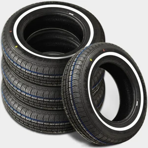 4 New Remington LX Touring W/W White Side Wall 175/75R14 86S All Season Tires - Picture 1 of 5