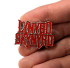 Lynyrd Skynyrd Logo 1.5 x 1 Inch Enamel Lapel Pin BADGE Heavy Metal Guitar Rock