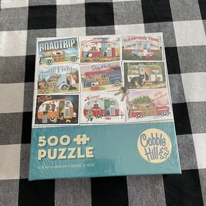 Cobble Hill Hitting The Road 500 Piece Jigsaw Puzzle RV Camper New in Box Sealed - Picture 1 of 4