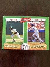 1992 French's Mustard Superstars #17 - Rickey Henderson + Darryl Strawberry