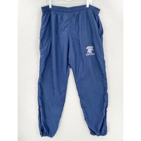 Kentucky Wildcats Pants Windbreaker Track Mens Large UK Vintage Blue Made USA Cover