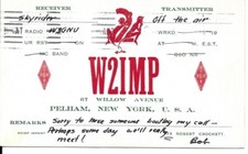 QSL  1939 Pelham   New York    radio card