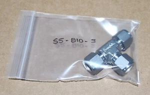 NUEVO Swagelok SS-810-3 TUBO MONTAJE UNIÓN TEE 316 SS 1/2 PULGADA TUBO OD - Imagen 1 de 1
