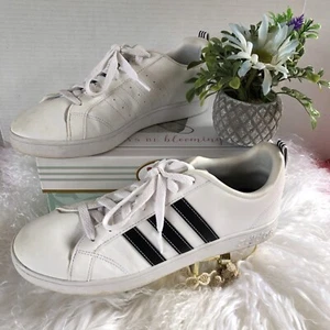 Adidas Womens Shoes Sz 10 VS Advantage F36746 White/Black Sneakers - Picture 1 of 21