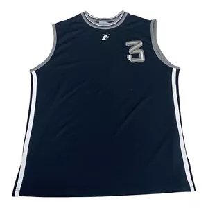 Reebok Vintage Allen Iverson Basketball Gilet M Noir Gris Denver Nuggets I3 - Picture 1 of 8