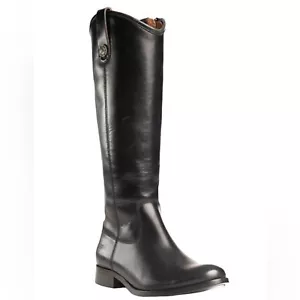 FRYE MELISSA BUTTON INSIDE ZIP Genuine Leather Side Zip Boots New Size 6 - Picture 1 of 16