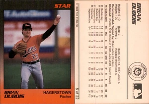 Brian DuBois 1989 Star Hagerstown Suns #5 RC Card Hagerstown Suns - Picture 1 of 1