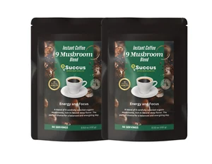 (2 pack) Organic Mushroom Coffee - 50 Servings per pack - FREE SHIPPING! - Picture 1 of 4