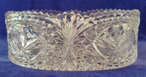 Hofbauer Byrdes Collection Bleikristall ovale Schale Bleikristall 9" Sägezahnrand - Bild 1 von 5