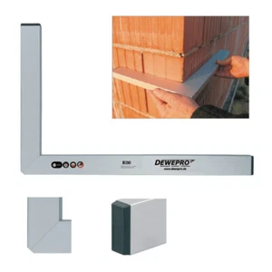 Premium Alu Bauwinkel 120x60cm DEWEPRO Maurerwinkel 90° Werkzeug Schlosserwinkel - Bild 1 von 3