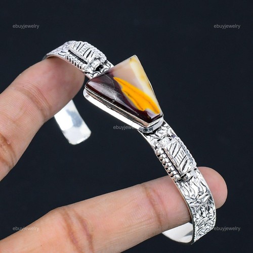 VALENTINO Regalo Matrimonio Per Lei Bracciale Argento 925 Pietra Preziosa Mookaite Naturale Regolabile