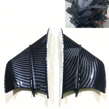 2xMotorcycle Side Winglets Air Deflector Wind Fin Spoiler Cover Trim ABS Plastic