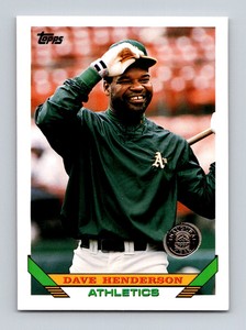 1993 Topps Inaugural Colorado Rockies Dave Henderson #473 Oakland Athletics