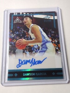 DAWSON GARCIA 2021-22 Leaf Memories Draft AUTO Rookie Teal /99 North Carolina