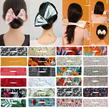 Deft Bun Knotted Wire Hair Band Print Headbands Twist Maker Hair Accessories UK/