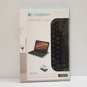 New! Logitech Bluetooth Keyboard Case for Samsung Galaxy Tab 10.1 by Zagg - Picture 1 of 7